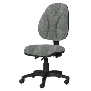 Silla Operativa Tiempo 3503 sin Brazos y riñonera, en Tela Addison Silver