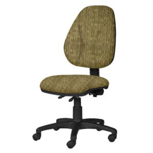 Silla Operativa Tiempo 3503 sin Brazos y riñonera, en Tela Stanley Oro
