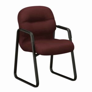 Silla de Visita con Brazos Pillow Soft 2093 Tela Confetti Burgundy