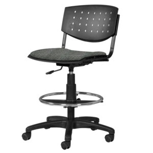 Silla Cajero Brecia Tela Addison Gris