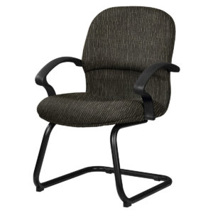 Silla de Visita Etna con Brazos, base de trineo, en Tela Stanley Oxford