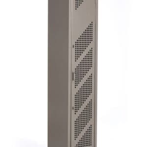 Locker Metálico 1 Puerta Perforado 1.80x38x37 Arena