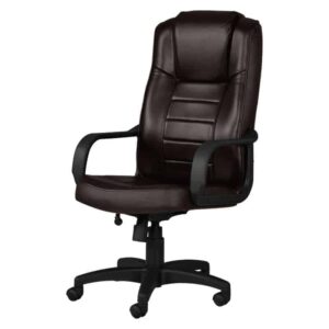 Silla Ejecutiva Alfaro en Piel Color Chocolate