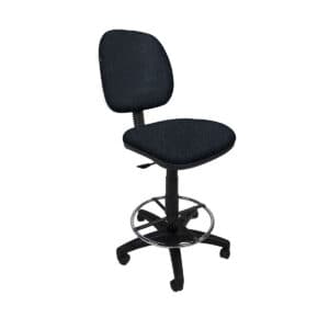 Silla Cajero Regia, con Aro Cromado y regaton, en Tela Stanley Marino