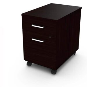 Archivero Móvil 105 con 1 cajon papelero y 1 gaveta Melamina Wengue