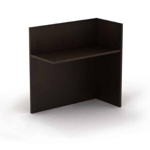 Lateral Filo para recepcion recta Der.1.10x60x1.10 chapa walnut