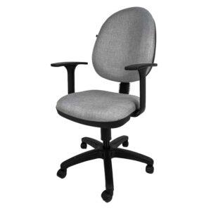 Silla Operativa E101 con Brazos fijo en Tela Stanley Oxford