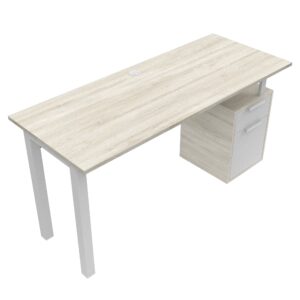 Mesa de oficina moderna y funcional para espacios de trabajo.