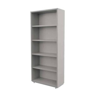 Estantería de oficina en color gris, ideal para almacenamiento y organización en espacios laborale.