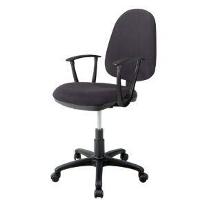Silla de oficina ergonómica con respaldo ajustable y ruedas para oficina moderna.