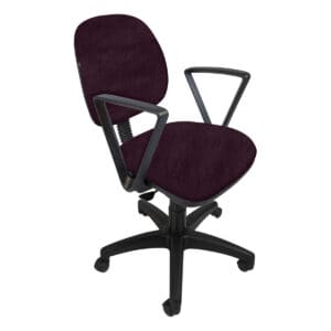Silla de oficina ergonómica con respaldo y asiento acolchonados, ideal para espacios de trabajo en c.