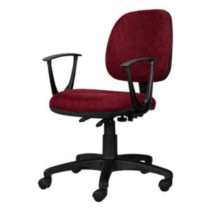 Silla de oficina ergonómica con respaldo acolchado y ruedas para oficina moderna.
