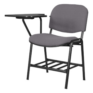 Silla de oficina con escritorio adjunto, ideal para espacios de trabajo y estudio en oficina o en ca.