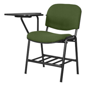 Silla de oficina con escritorio adjunto, ideal para espacios de trabajo y estudio en oficinas modern.