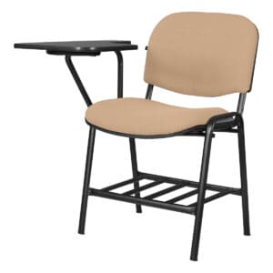 Silla de oficina con escritorio adjunto, ideal para espacios de trabajo y estudio en oficina o en ca.
