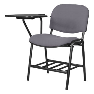 Silla de oficina con escritorio adjunto, ideal para espacios de trabajo y estudio en oficina o en ca.
