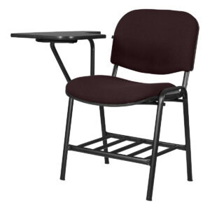 Silla de oficina con escritorio adjunto para trabajo y estudio en espacios profesionales y académico.