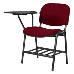 Silla de oficina con escritorio adjunto, ideal para estudio y trabajo en oficina.