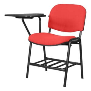 Silla de oficina con escritorio adjunto, ideal para espacios de trabajo y estudio en oficinas modern.