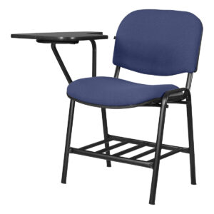 Silla de oficina con escritorio portátil para trabajo y estudio en oficina o aula.