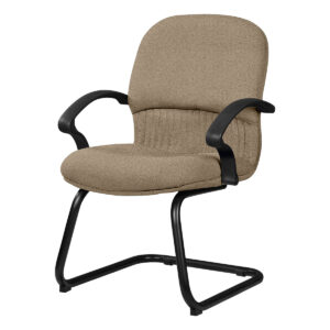 Silla de oficina ergonómica con respaldo acolchado y brazos, ideal para espacios de trabajo y oficin.