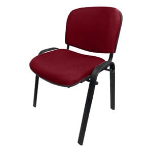 Silla de oficina con respaldo acolchado y estructura resistente, ideal para espacios de trabajo y re.