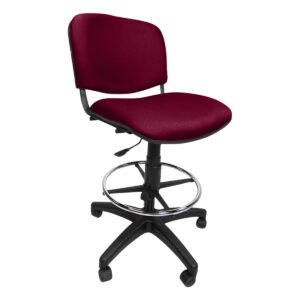 Silla de oficina ergonómica con respaldo y asiento acolchonados, ideal para espacios de trabajo en c.