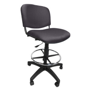Silla de oficina ergonómica con respaldo ajustable y altura regulable, ideal para espacios de trabaj.