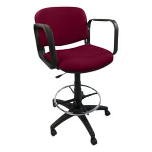 Silla de oficina ergonómica con respaldo y asiento acolchonados, ideal para espacios de trabajo y of.