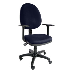 Silla de oficina ergonómica con respaldo y asiento acolchonados, ideal para espacios de trabajo en c.