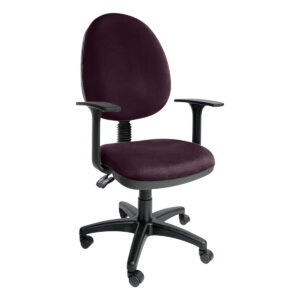 Silla de oficina ergonómica con respaldo acolchado y ruedas para oficina moderna.