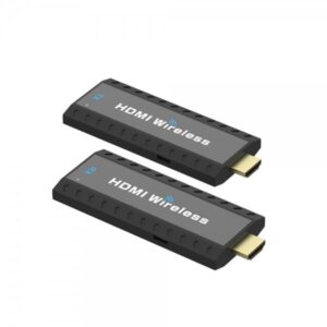 Conectores HDMI inalámbricos para transmisión de señal sin cables.