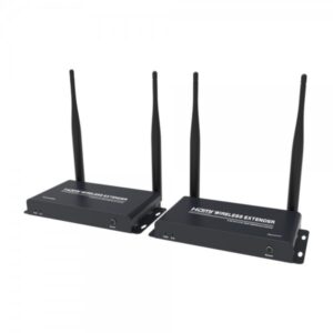 Puente inalámbrico para extender señal Wi-Fi en oficina.