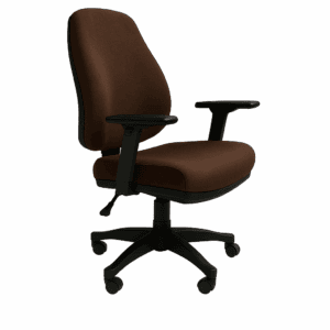 Silla de oficina ergonómica con respaldo y ruedas, ideal para trabajo y estudio en casa u oficina.