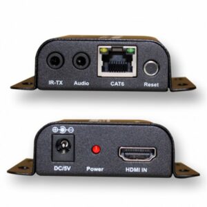 Conmutador de red y adaptador HDMI para oficina, ideal para conexiones de red y presentaciones en es.