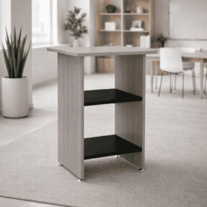 Mesa auxiliar moderna para oficina en espacio de trabajo elegante y funcional.