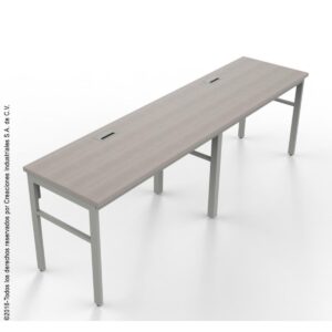Mesa de oficina moderna y funcional para espacios laborales.