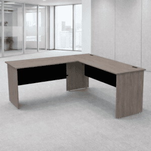 Mesa de oficina moderna y funcional para espacios de trabajo.