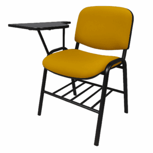 Silla de oficina con escritorio compacto y funcional para espacios de trabajo modernos.
