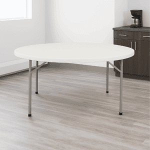 Mesa de oficina blanca y moderna para espacios de trabajo.