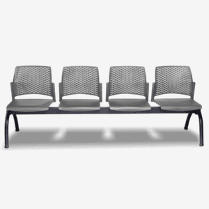 Sillas de espera para oficina con diseño ergonómico y resistente, ideales para áreas de recepción y.