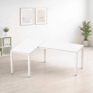 Mesa de oficina ajustable para trabajo y estudio, moderna y funcional.