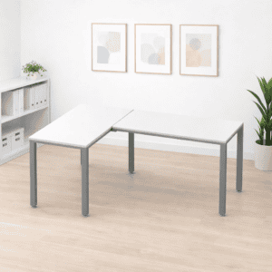 Mesa de oficina ajustable para trabajo y estudio, ideal para espacios modernos y ergonómicos.