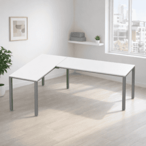 Mesa de oficina ajustable para trabajo y estudio, moderna y funcional.