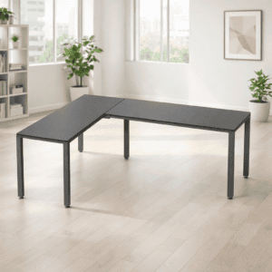 Mesa de oficina moderna y funcional para espacios de trabajo.