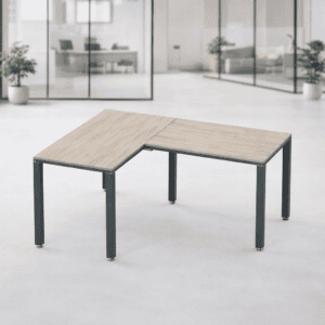 Mesa de oficina moderna y funcional para espacios de trabajo.