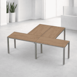 Mesa de oficina moderna y funcional para espacios de trabajo.