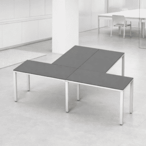 Mesa de oficina modular para espacios de trabajo modernos y funcionales.