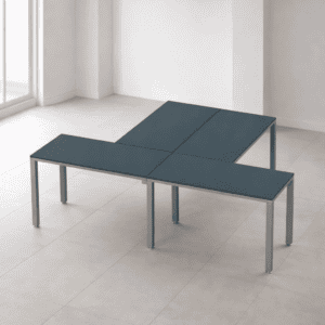 Banco de oficina modular para espacios de trabajo modernos y funcionales.