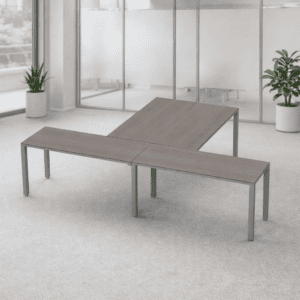 Mesa de oficina ajustable para espacios de trabajo modernos y ergonómicos.